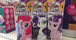 Size: 946x496 | Tagged: safe, applejack, fluttershy, pinkie pie, rarity, spike, starlight glimmer, twilight sparkle, g4, my little pony: the movie, discussion in the comments, irl, movie designs, photo, s5 starlight, show accurate