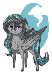Size: 1041x1500 | Tagged: safe, artist:australian-senior, oc, oc only, oc:supercell, pegasus, pony, chest fluff, chibi, commission, cute, simple background, solo, transparent background