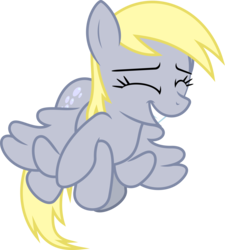 Size: 6400x7101 | Tagged: safe, artist:parclytaxel, derpy hooves, pegasus, pony, slice of life (episode), .svg available, absurd resolution, crossed hooves, cute, derpabetes, eyes closed, female, flying, grin, mare, png, simple background, smiling, solo, transparent background, vector