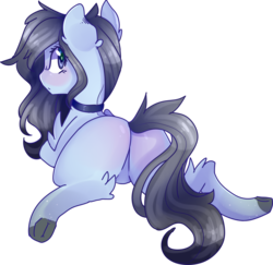 Size: 1488x1446 | Tagged: safe, artist:erinartista, oc, oc only, earth pony, pony, butt, female, mare, plot, prone, simple background, solo, sploot, transparent background