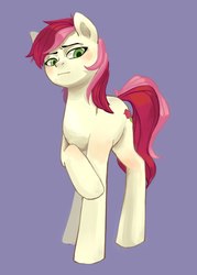 Size: 1545x2160 | Tagged: safe, artist:facerenon, roseluck, earth pony, pony, g4, commissioner:doom9454, female, mare, solo, standing