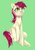 Size: 1501x2160 | Tagged: safe, artist:facerenon, roseluck, earth pony, pony, g4, blushing, commissioner:doom9454, cute, female, mare, sitting, smiling, solo