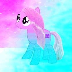 Size: 500x500 | Tagged: safe, anonymous artist, derpibooru exclusive, oc, oc only, pony, aesthetics, animated, chinese, gif, solo, vaporwave, water