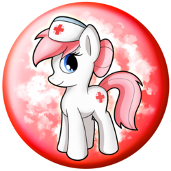 Size: 2539x2539 | Tagged: safe, artist:flamevulture17, nurse redheart, earth pony, pony, g4, commission, female, high res, mare, smiling, solo