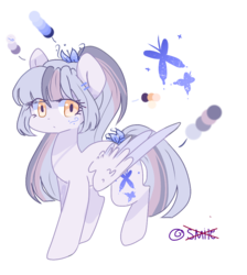 Size: 882x983 | Tagged: safe, artist:windymils, oc, oc only, oc:butterfly layla, pegasus, pony, cute, female, mare, not sonata dusk, reference sheet, simple background, solo, transparent background