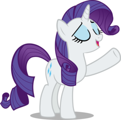 Size: 4000x3944 | Tagged: safe, artist:hendro107, rarity, pony, unicorn, g4, honest apple, .svg available, eyes closed, female, high res, mare, open mouth, simple background, smiling, solo, transparent background, vector
