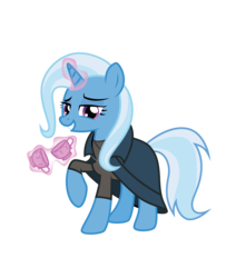 Size: 2068x2441 | Tagged: safe, artist:amarthgul, trixie, pony, unicorn, all bottled up, g4, book, cloak, clothes, cup, female, high res, levitation, lidded eyes, magic, mare, raised hoof, simple background, smiling, smug, solo, teacup, telekinesis, that pony sure does love teacups, transparent background, vector