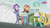 Size: 1136x638 | Tagged: safe, screencap, cloudy kicks, starlight glimmer, sunset shimmer, tennis match, equestria girls, equestria girls specials, g4, my little pony equestria girls: mirror magic, background human, basketball, beanie, book, boots, clothes, female, hat, shoes, skirt, teletoon