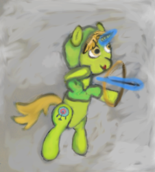 Size: 2497x2766 | Tagged: safe, artist:starlightflux, oc, oc only, oc:hoodie arrow, pony, unicorn, high res, robin hood, trottingham