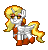 Size: 172x181 | Tagged: safe, artist:venombronypl, daybreaker, pony, pony town, a royal problem, g4, animated, female, gif, simple background, solo, transparent background, trotting
