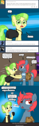 Size: 640x2016 | Tagged: safe, artist:ficficponyfic, chickadee, ms. peachbottom, oc, pony, unicorn, cyoa:peachbottom's quest, g4, cyoa, tumblr