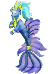 Size: 1600x2263 | Tagged: safe, artist:jucamovi1992, oc, oc only, oc:poseidon, merpony, pony, simple background, solo, transparent background