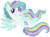 Size: 1024x758 | Tagged: safe, artist:cayfie, oc, oc only, oc:glitter glam, pony, blushing, gradient hooves, simple background, solo, sparkly mane, transparent background