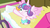 Size: 1280x720 | Tagged: safe, screencap, princess flurry heart, alicorn, pony, a flurry of emotions, g4, baby, baby carriage, bottle, cloth diaper, cute, diaper, female, flurrybetes, hoof hold, kneeling, safety pin, solo, spread wings, wings