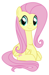 Size: 4534x6978 | Tagged: safe, artist:kuren247, fluttershy, pegasus, pony, g4, absurd resolution, adorable face, cute, female, mare, raised hoof, show accurate, shyabetes, simple background, sitting, solo, transparent background, vector