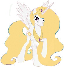 Size: 220x229 | Tagged: safe, edit, oc, oc only, oc:sunny's heart, alicorn, pony, fanfic:legend of pyrrhia, 1000 hours in ms paint, alicorn oc, crossover, dragonblood, female, ms paint, recolor, simple background, solo, white background