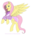 Size: 1803x2027 | Tagged: safe, artist:pyrus-leonidas, fluttershy, pegasus, pony, g4, brawler, female, looking at you, mare, open mouth, outfit, simple background, smiling, solo, transparent background