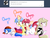 Size: 6500x5000 | Tagged: safe, artist:fullmetalpikmin, oc, oc only, oc:cherry blossom, oc:mal, oc:poppy seed, oc:viewing pleasure, pony, tumblr:ask viewing pleasure, absurd resolution, ask, clothes, hat, hoodie, shirt, tumblr