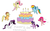 Size: 4056x2488 | Tagged: safe, artist:amateur-draw, applejack, fluttershy, pinkie pie, rainbow dash, rarity, twilight sparkle, pony, g4, food, high res, mane six, ms paint, pie