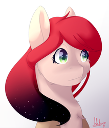 Size: 1700x2000 | Tagged: safe, artist:mah521, oc, oc only, pony, bust, female, gradient background, mare, portrait, solo