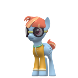 Size: 1920x1920 | Tagged: safe, artist:fillerartist, windy whistles, pegasus, pony, g4, 3d, blender, female, goggles, render, solo, wip