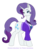 Size: 1362x1729 | Tagged: safe, artist:pyrus-leonidas, rarity, pony, unicorn, g4, brawler, clothes, eyeshadow, female, looking at you, makeup, simple background, smiling, solo, transparent background