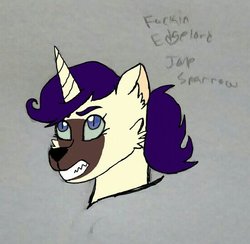 Size: 554x540 | Tagged: safe, artist:entropiclizards, pony, g4, my little pony: the movie, offspring, parent:capper dapperpaws, parent:rarity, parents:capperity, solo
