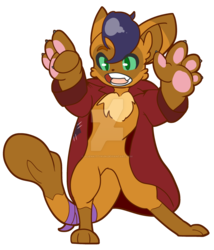 Size: 1024x1196 | Tagged: safe, artist:alienkittykun, capper dapperpaws, abyssinian, cat, anthro, g4, my little pony: the movie, capperbetes, chest fluff, cute, male, simple background, solo, transparent background