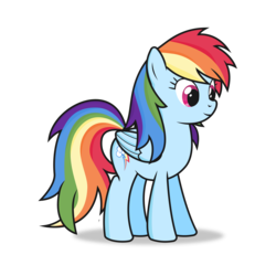 Size: 7000x7000 | Tagged: safe, artist:biel56789, rainbow dash, pony, g4, absurd resolution, alternate hairstyle, female, simple background, solo, transparent background