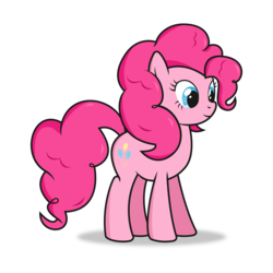 Size: 7000x7000 | Tagged: safe, artist:biel56789, pinkie pie, earth pony, pony, g4, absurd resolution, alternate hairstyle, female, simple background, solo, transparent background, vector