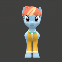 Size: 480x480 | Tagged: dead source, safe, artist:fillerartist, windy whistles, pony, g4, 3d, animated, blender, download at source, female, gif, render, solo