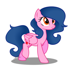 Size: 1700x1586 | Tagged: safe, artist:jack-pie, oc, oc only, oc:diamond coat, pegasus, pony, cute, female, mare, signature, simple background, smiling, solo, transparent background, vector