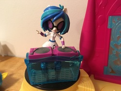 Size: 4032x3024 | Tagged: safe, artist:crazybeast, dj pon-3, vinyl scratch, equestria girls, g4, doll, equestria girls minis, eqventures of the minis, high res, irl, photo, solo, toy, turntable