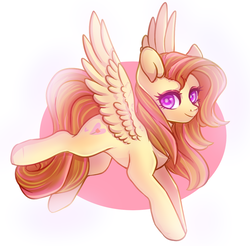 Size: 900x884 | Tagged: safe, artist:cabbage-arts, oc, oc only, oc:milana roseta, pegasus, pony, commissioner:weekendroses, female, flying, pegasus oc, solo