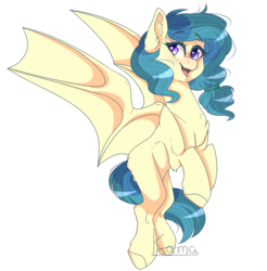 Size: 1577x1600 | Tagged: safe, artist:skimea, oc, oc only, unnamed oc, bat pony, pony, female, mare, simple background, solo, transparent background