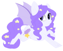 Size: 4247x3434 | Tagged: safe, artist:beashay, oc, oc only, oc:lavender comet, bat pony, pony, bat pony oc, female, high res, mare, simple background, solo, transparent background