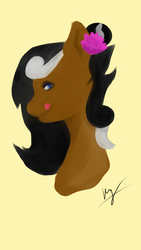 Size: 1080x1920 | Tagged: safe, oc, oc only, earth pony, pony, flower, flower in hair