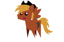Size: 3868x2527 | Tagged: safe, artist:aborrozakale, oc, oc only, oc:calamity, pegasus, pony, fallout equestria, hat, high res, male, pointy ponies, simple background, solo, stallion, transparent background, vector