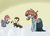 Size: 500x357 | Tagged: safe, artist:poundcakemlp2000, artist:redheadfly, pound cake, scootaloo, oc, oc:lucky fly, pony, g4, beautiful, clothes, crying, cute, dress, flower, handsome, heartbreak, no, older, poundabetes, prom, refusal, sleek hair, teary eyes, tuxedo