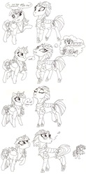 Size: 2711x5505 | Tagged: safe, artist:angyel, grubber, pinkie pie, tempest shadow, twilight sparkle, alicorn, pony, unicorn, g4, my little pony: the movie, armor, broken horn, comic, duo, eye scar, female, high res, horn, mare, missing cutie mark, scar, text, twilight sparkle (alicorn), whistling