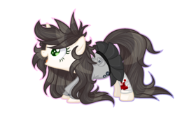 Size: 1498x1080 | Tagged: safe, artist:immagoddampony, oc, oc only, oc:silent scream, pony, bandage, base used, clothes, cute, female, mare, pleated skirt, simple background, skirt, skirt lift, solo, transparent background