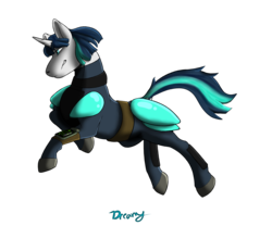 Size: 2400x2000 | Tagged: safe, oc, oc only, oc:dragonfire, pony, unicorn, fallout equestria, fallout equestria: child of the stars, armor, fallout, female, high res, leaping, mare, pipbuck, simple background, solo, transparent background