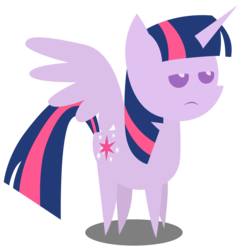 Size: 2000x2041 | Tagged: safe, artist:scourge707, twilight sparkle, alicorn, pony, g4, female, frown, high res, lidded eyes, mare, pointy ponies, simple background, solo, transparent background, twilight sparkle (alicorn), unamused, vector