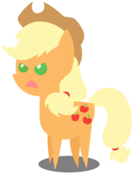 Size: 2000x2564 | Tagged: safe, artist:scourge707, applejack, earth pony, pony, g4, angry, female, frown, high res, mare, pointy ponies, simple background, solo, transparent background, vector