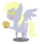 Size: 2091x2270 | Tagged: safe, artist:scourge707, derpy hooves, pegasus, pony, g4, female, food, happy, high res, hoof hold, mare, muffin, pointy ponies, simple background, smiling, solo, transparent background, vector