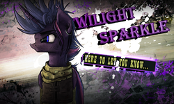 Size: 4000x2394 | Tagged: safe, artist:weirdcloud, twilight sparkle, alicorn, pony, g4, borderlands, high res, twilight sparkle (alicorn), wallpaper