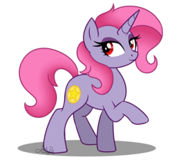 Size: 1700x1600 | Tagged: safe, artist:jack-pie, oc, oc only, oc:violet sapphire, pony, unicorn, female, mare, raised hoof, simple background, solo, transparent background, vector