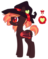 Size: 2267x2824 | Tagged: safe, artist:hawthornss, oc, oc only, oc:toffee apple, bat pony, pony, hat, high res, simple background, transparent background