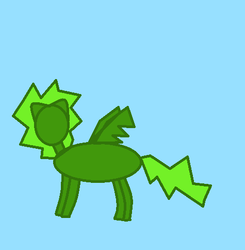 Size: 475x484 | Tagged: safe, pegasus, pony, blue background, green, microsoft windows, ms paint, simple, simple background, solo