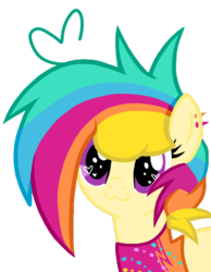 Size: 514x662 | Tagged: safe, artist:cloiepony, oc, oc only, oc:summer hitz, earth pony, pony, :3, base used, female, heart eyes, mare, simple background, solo, transparent background, wingding eyes